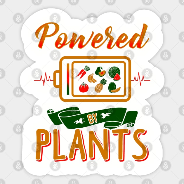 Powered by Plants Sticker by KsuAnn